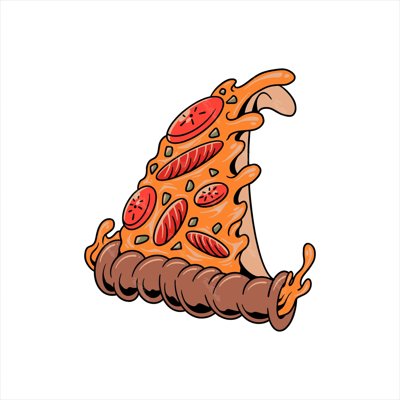 Delizioso trancio di pizza