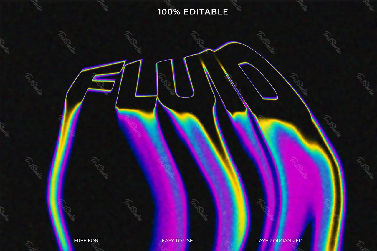 Fluid Font Style Text Effect