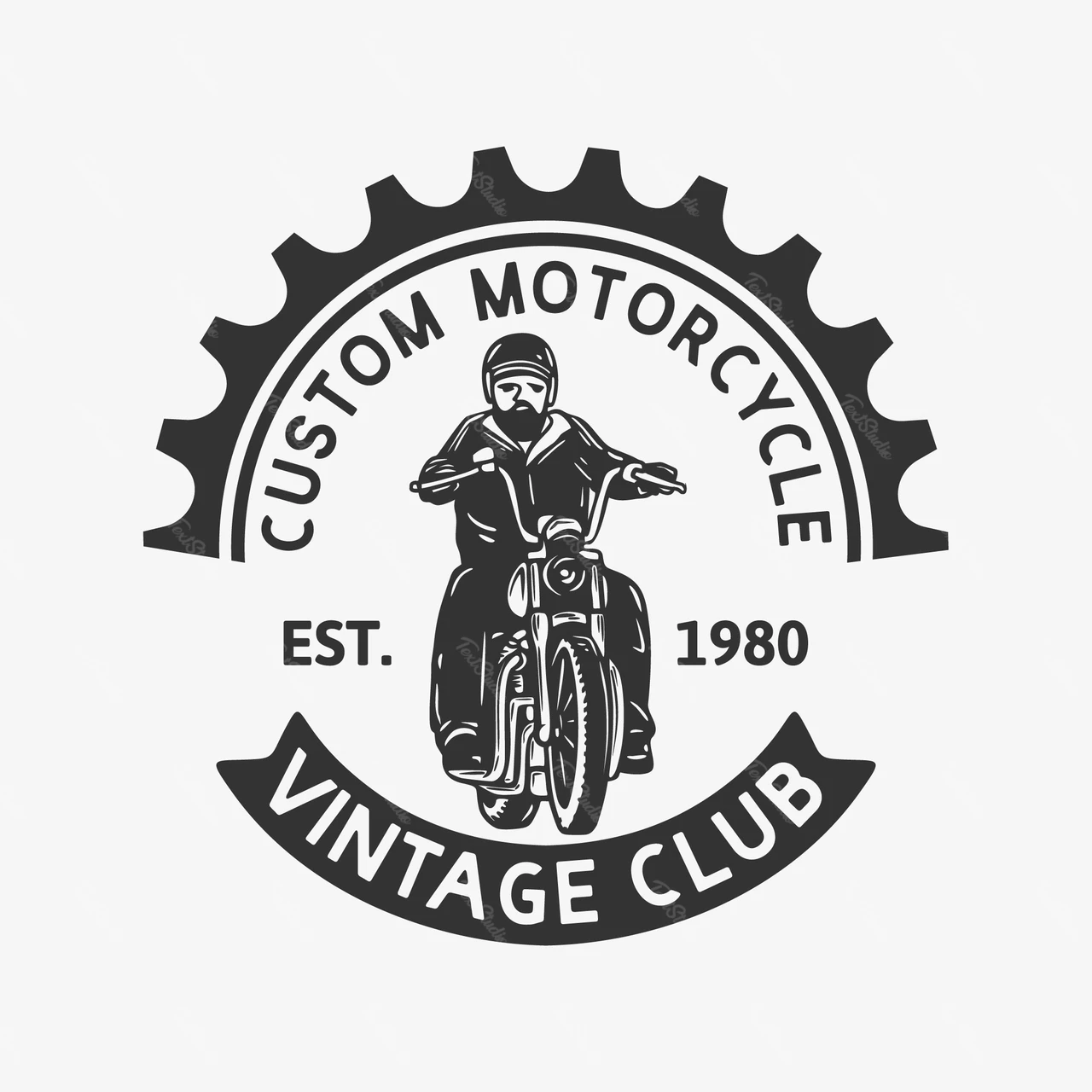 ビンテージ・モーターサイクル・クラブのエンブレム・デザイン