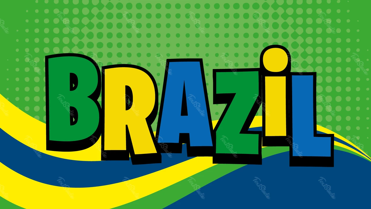 Efeito de texto Brasil