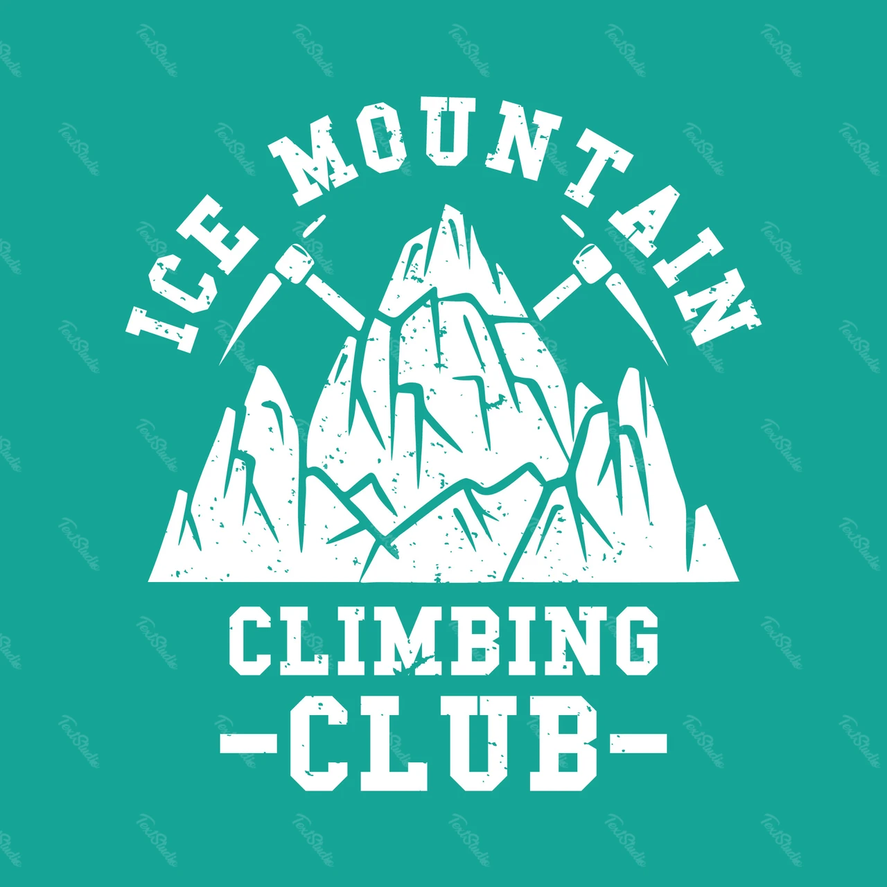 Vintage Mountain Climbing Badge Design