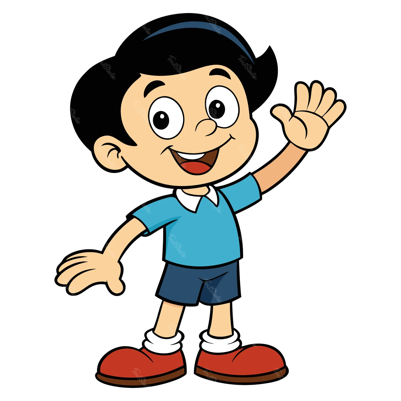 Illustratie van stripfiguur