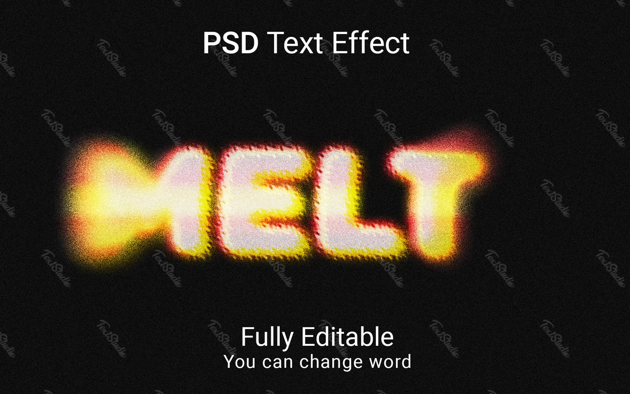 Melt Font Style Effect