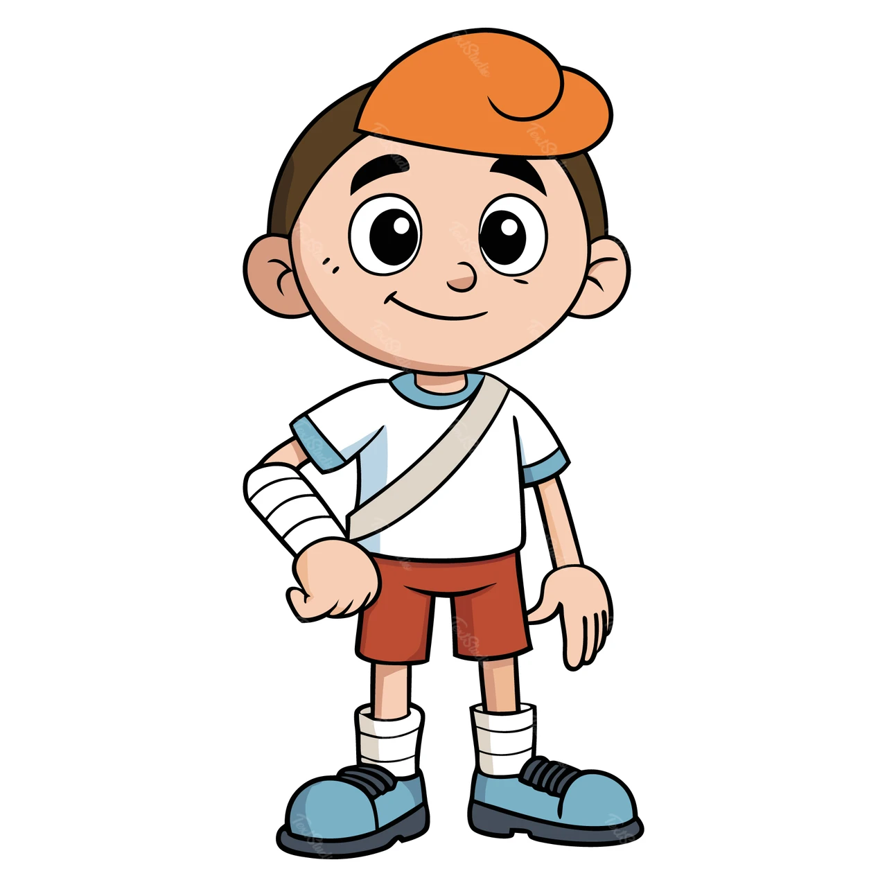 Illustratie van stripfiguur