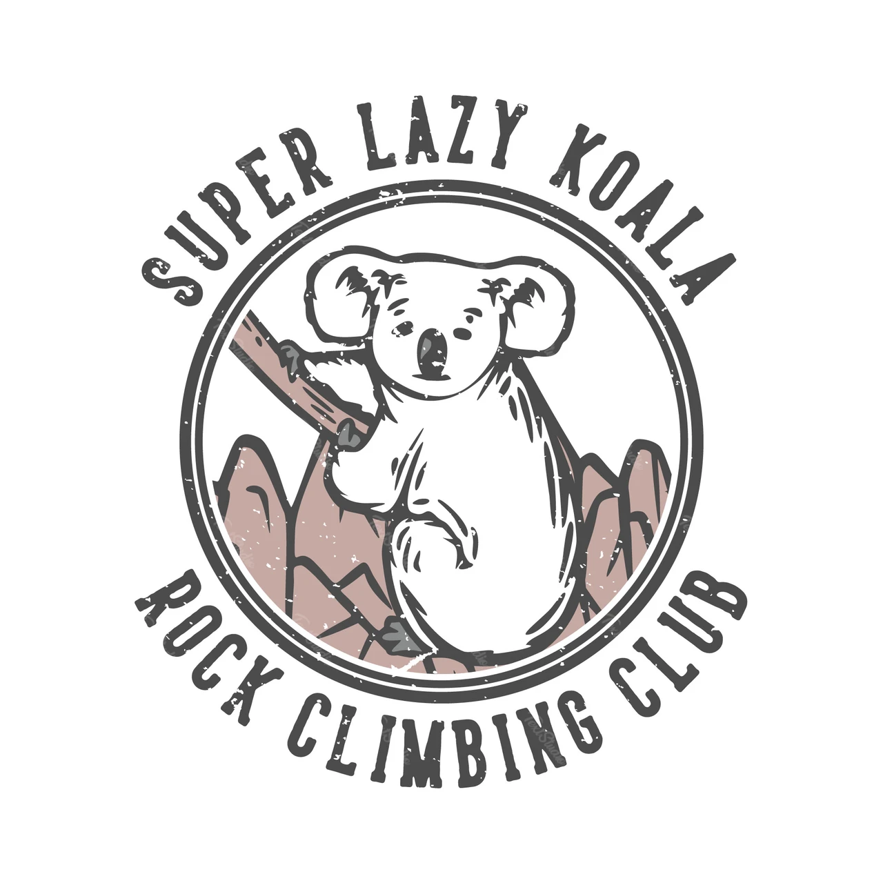 Vintage-Logo für Kletterverein