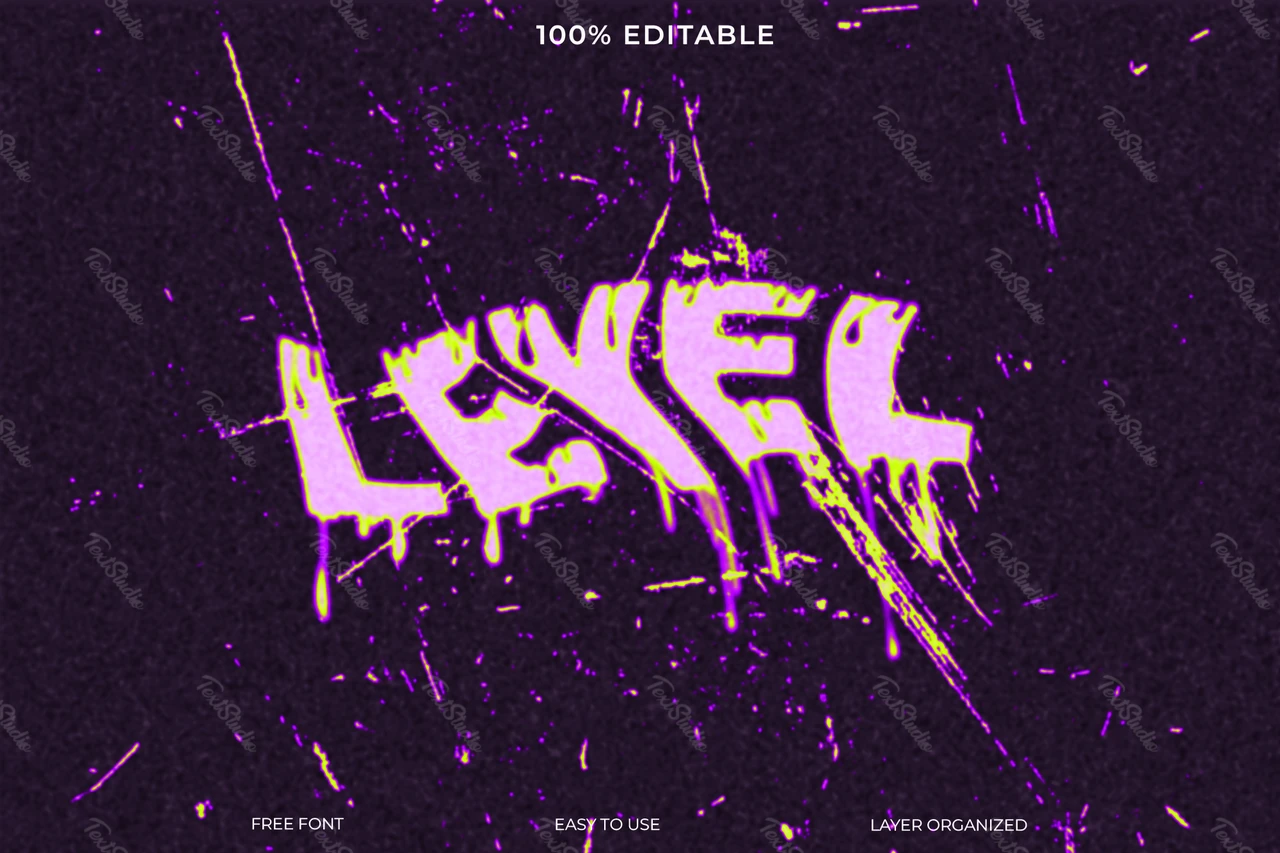 Level Text Style Effect