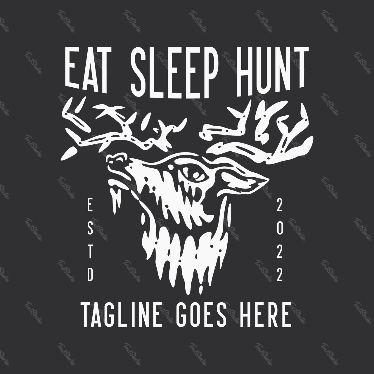 Vintage Hunting Badge Design