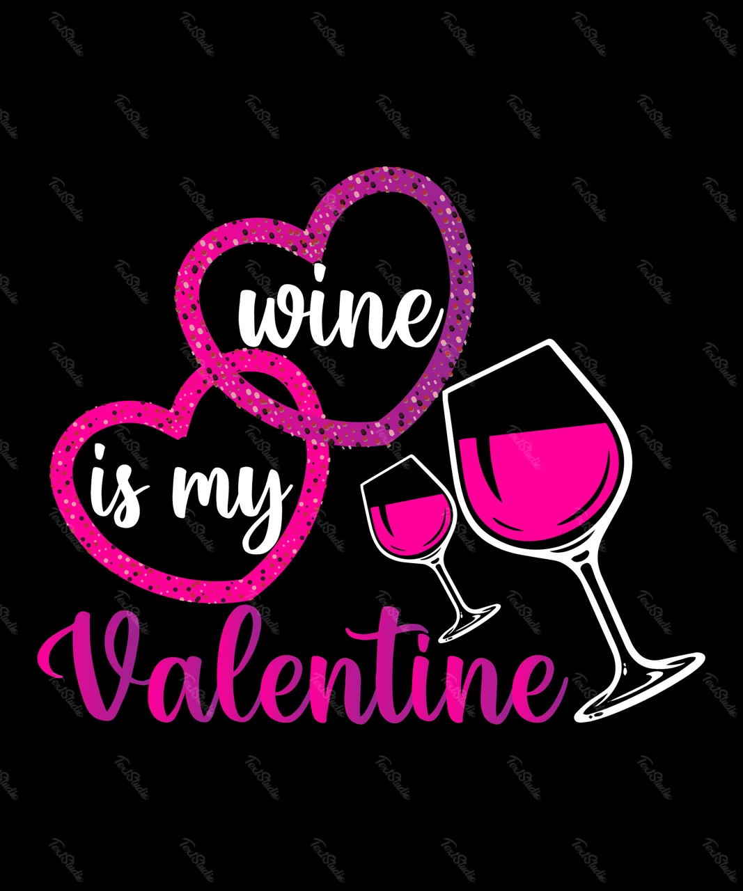 Le vin est mon valentin
