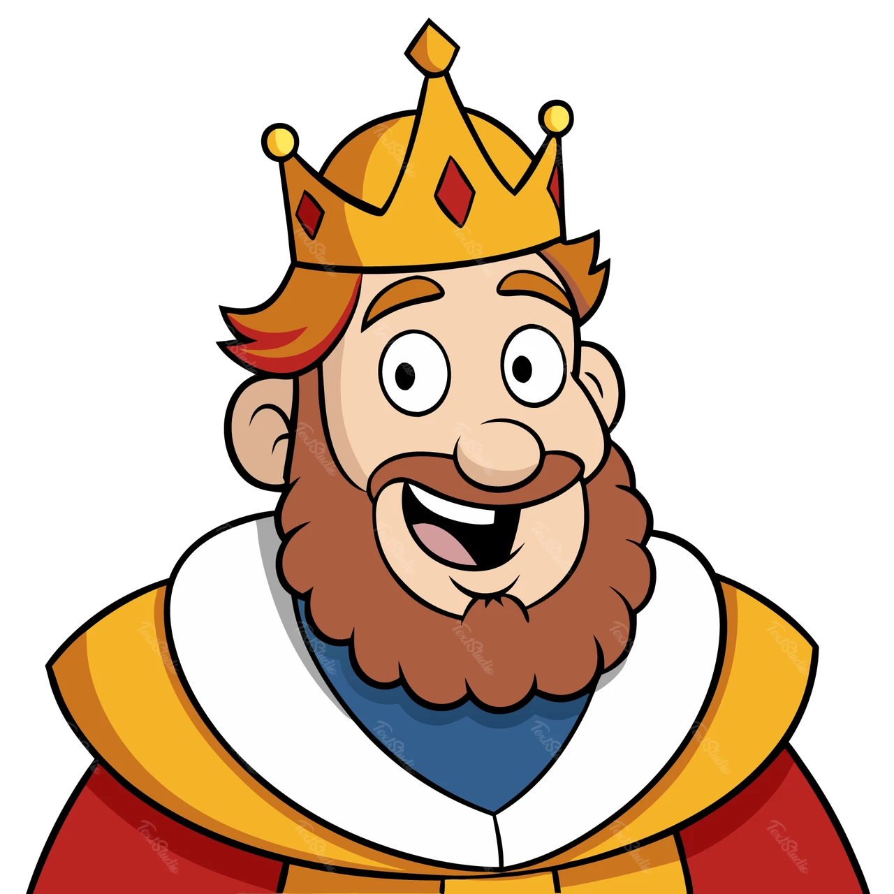 Cartoon Character King Illustration