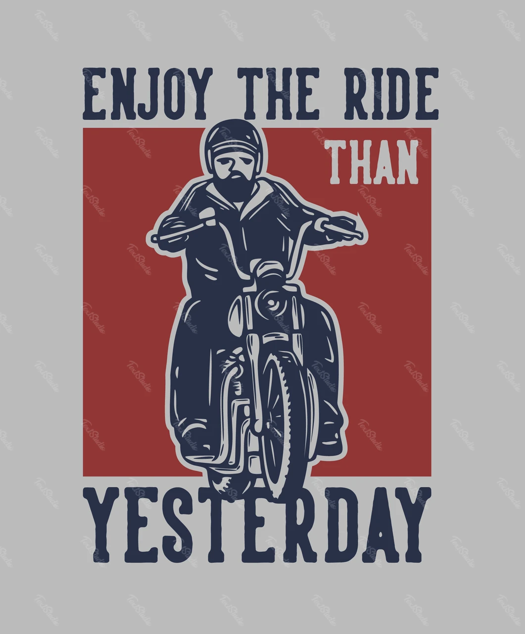 Vintage Motorcycle Ride Illustration