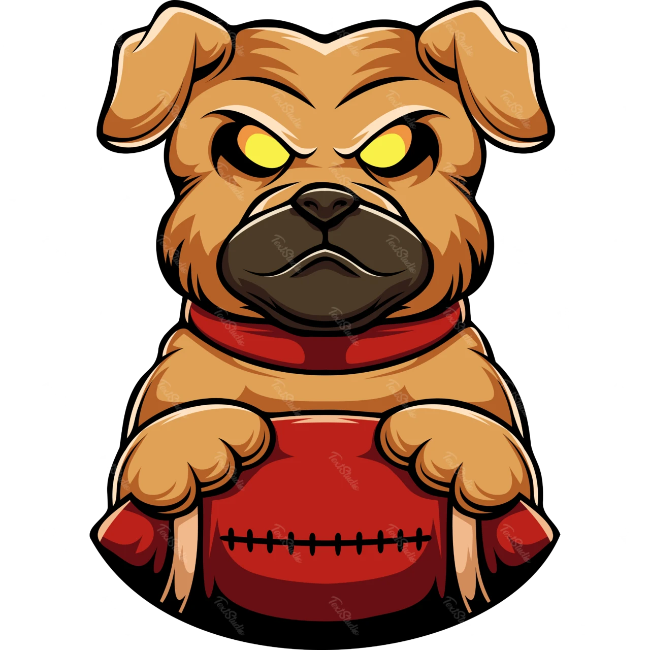 Mascot Style Bulldog Illustration