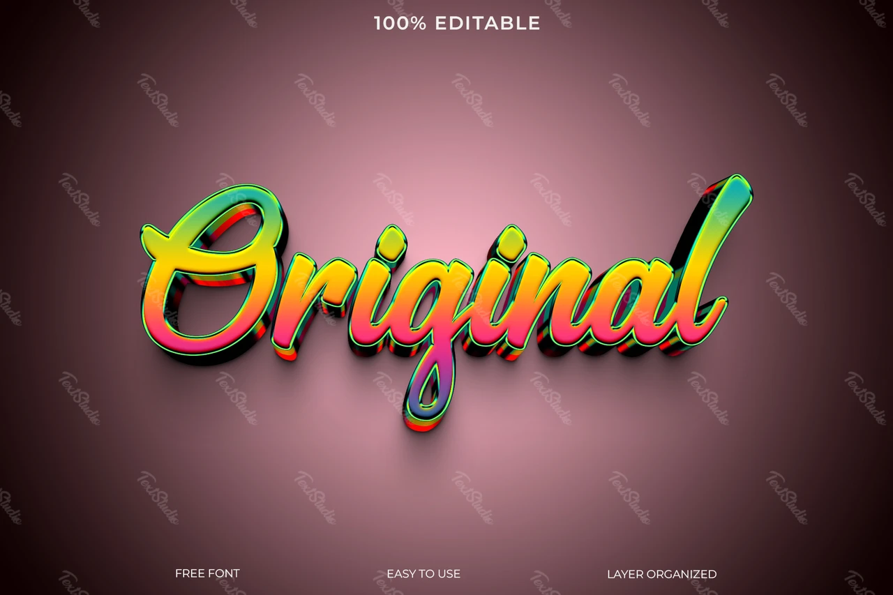 Efeito de estilo de texto original