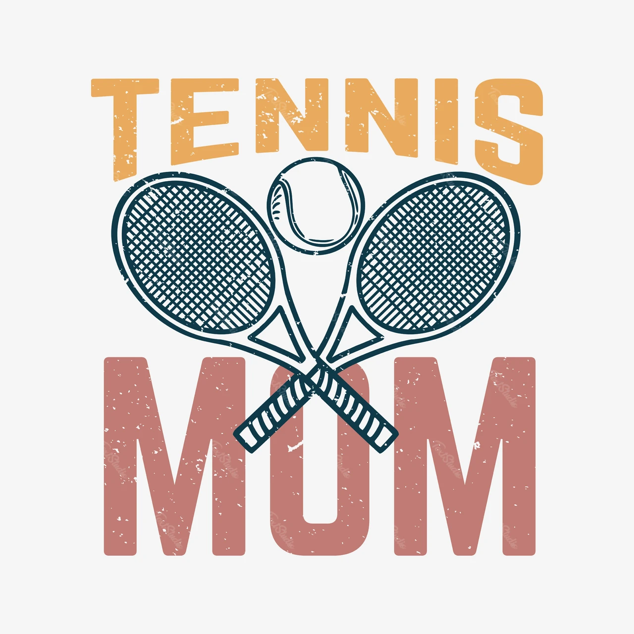 Vintage Tennis Mom Graphic Design