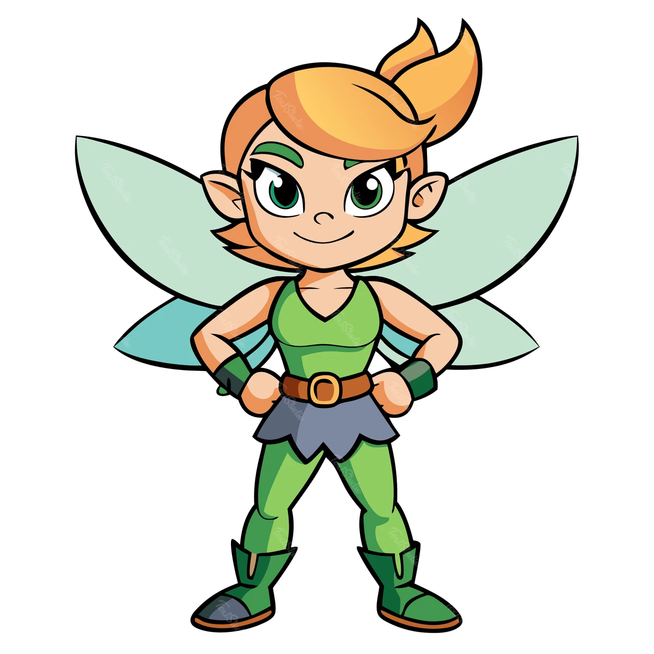 Cartoon Fee Charakter Illustration