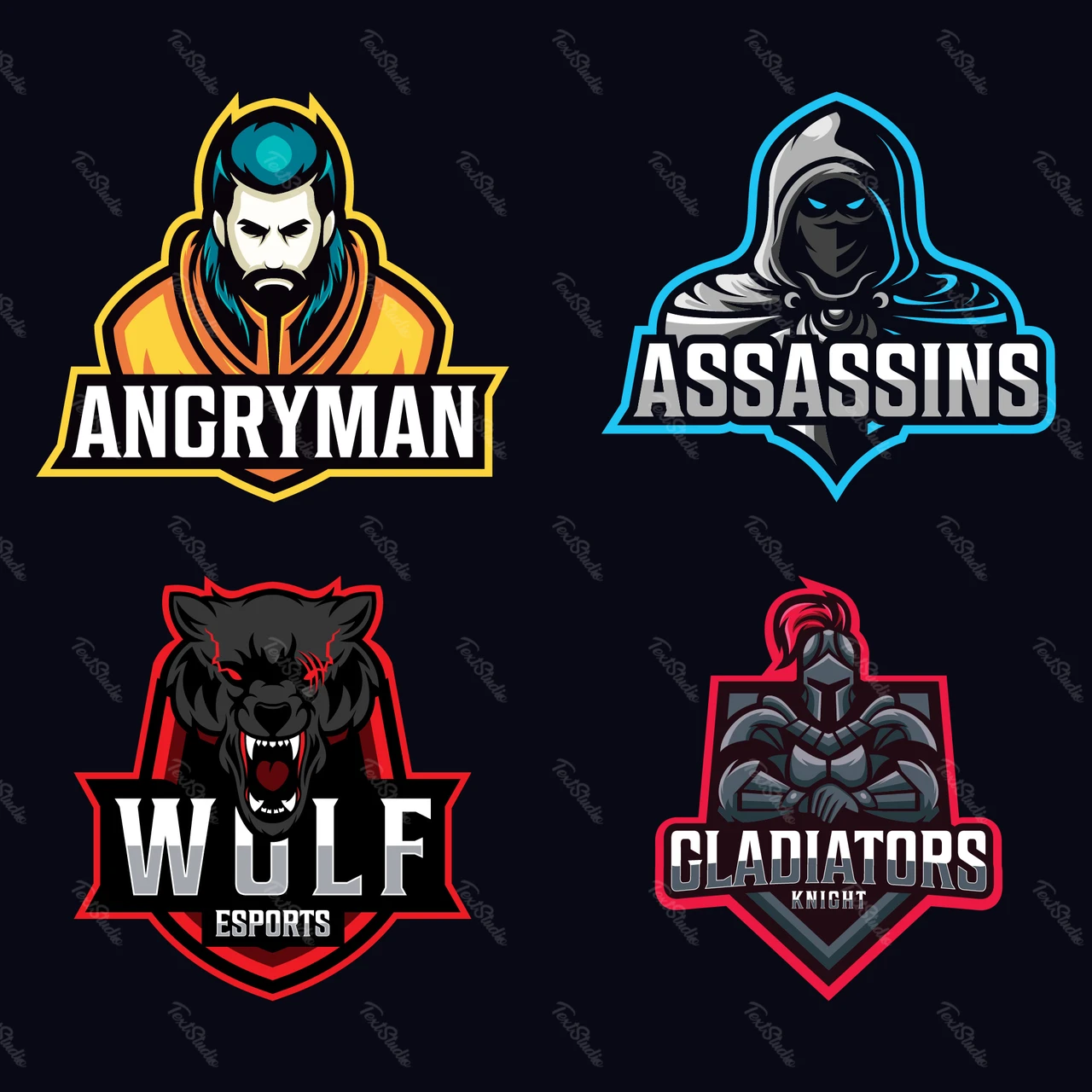 Esports team logo ontwerpen