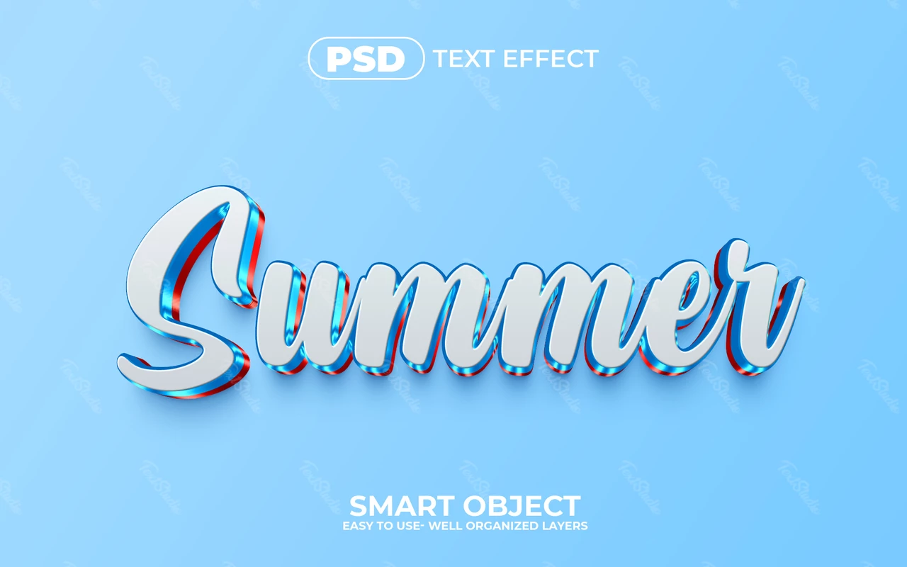 Zomerglas teksteffect