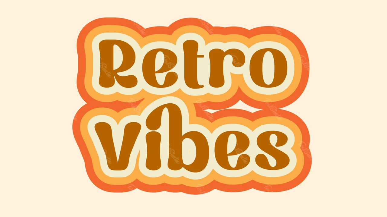 Retro tekststijl effect