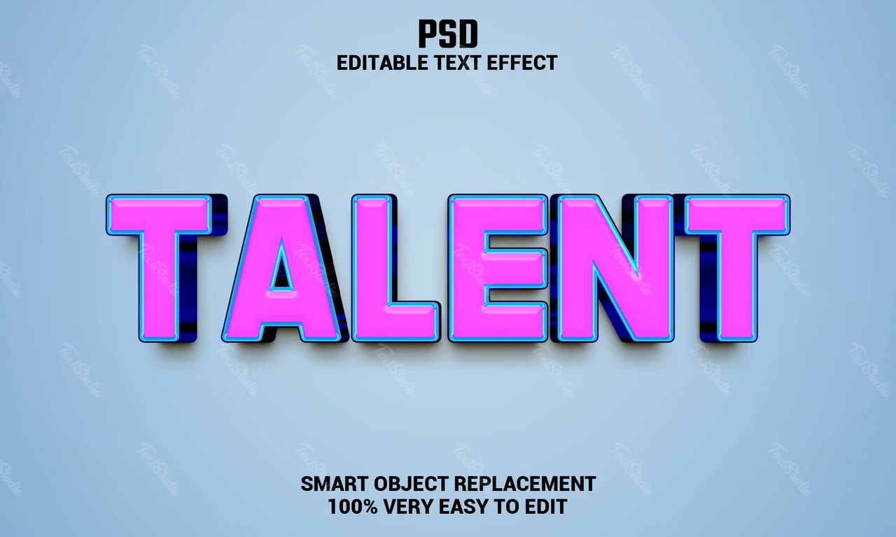 Efecto texto con talento