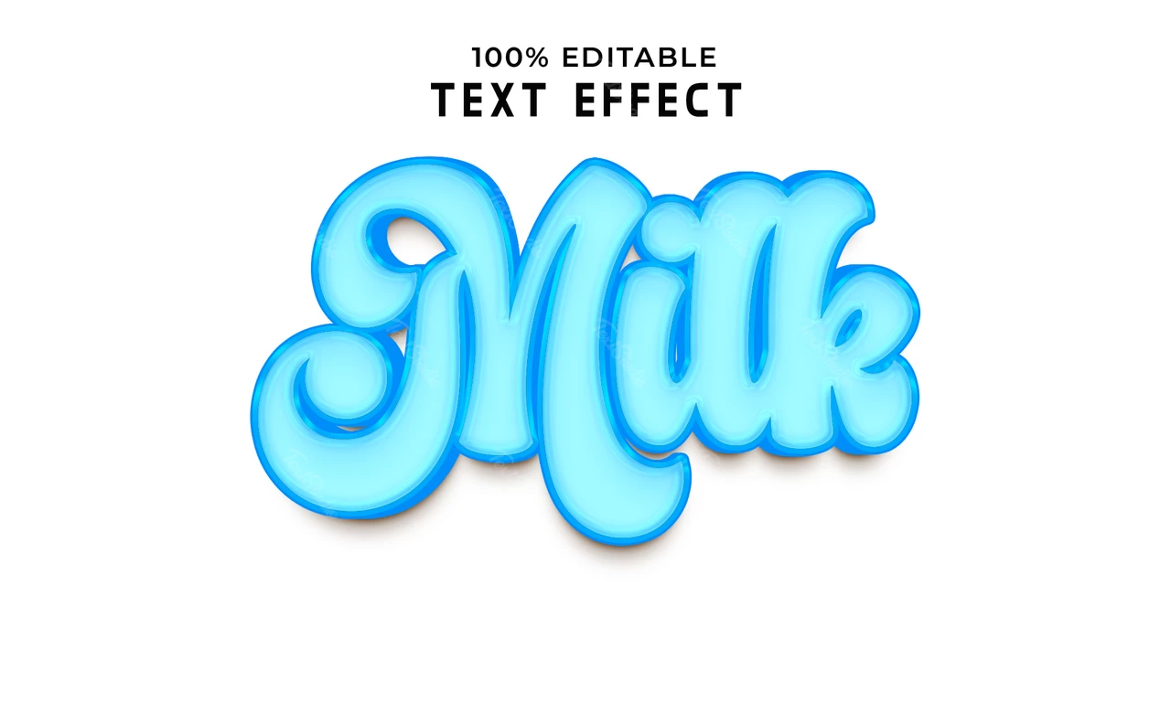 Milchtext-Effekt