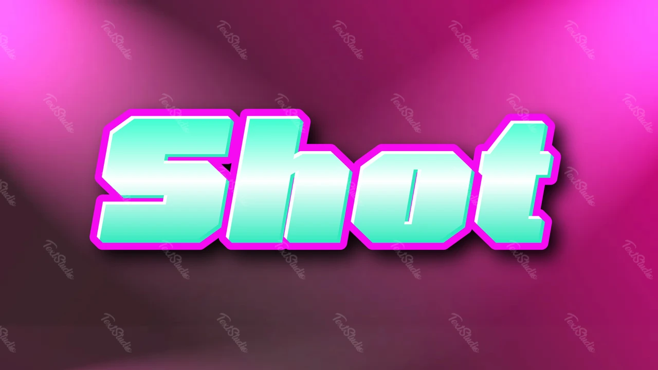 Turquoise Text Effect