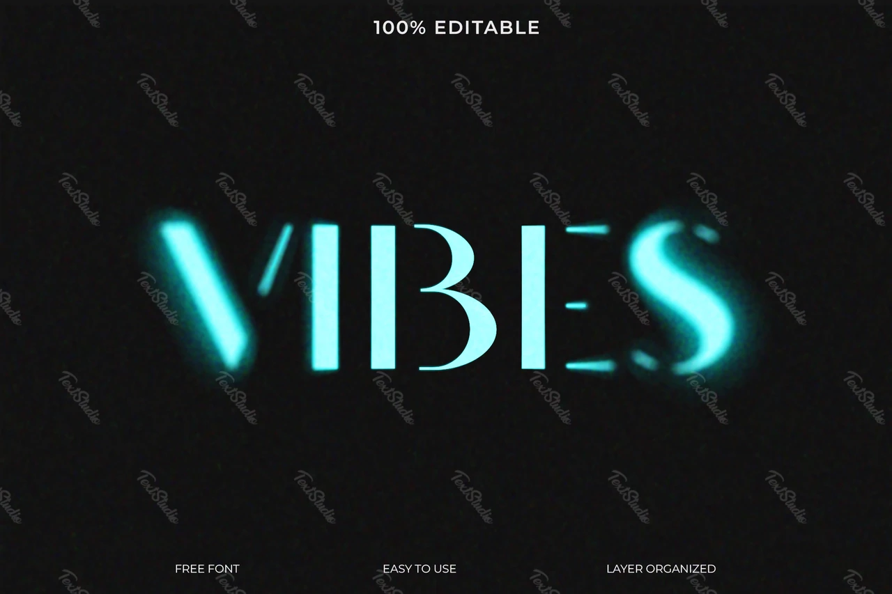 Vibes Font Style Text Effect
