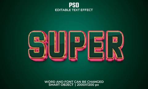 PSD Efecto supertexto