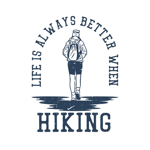 EPS,JPG Vintage Wandern Zitat Design