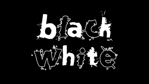 AI,EPS Black and White Text Effect Damaged