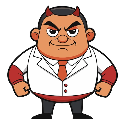 AI,JPG Personaje de dibujos animados con encanto travieso