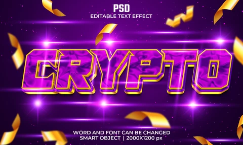 PSD Efecto de texto criptográfico