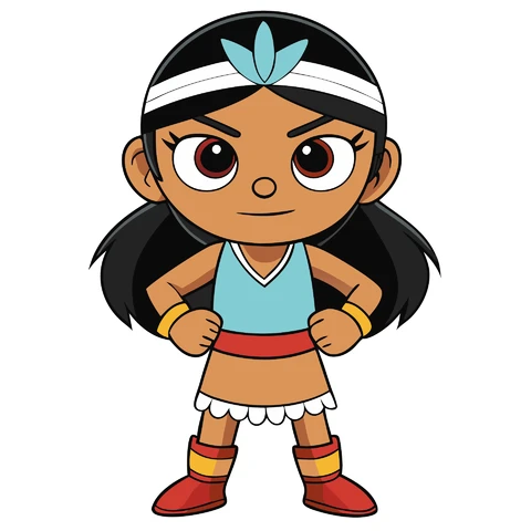 AI,JPG Cartoon Character Illustration