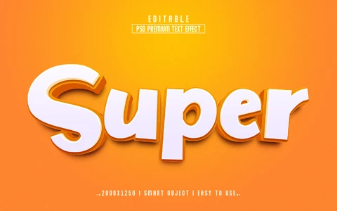 PSD Efecto supertexto
