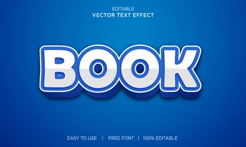EPS Efecto de texto de libro