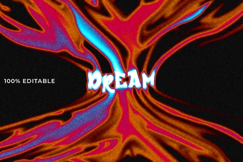 PSD Dream Font Style Text Effect