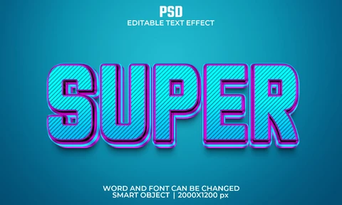 PSD Super Text Effect