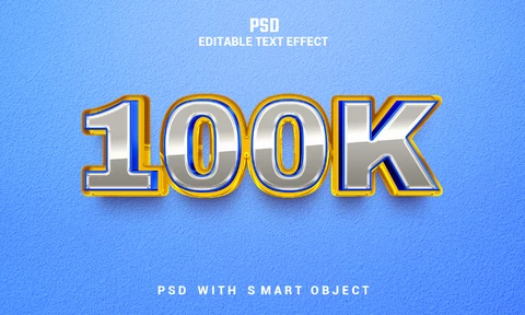 PSD Effet de texte 100k
