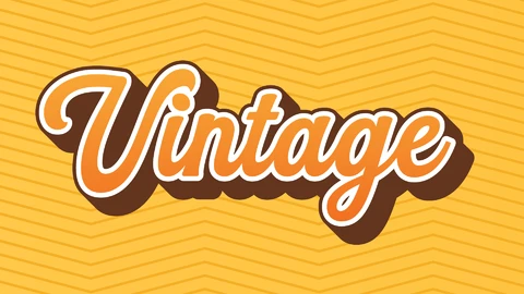 AI,EPS Effet de texte vintage