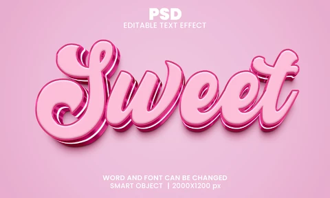 PSD Efeito de texto agradável