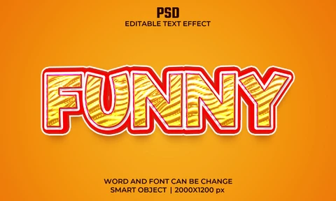 PSD Divertido efecto de texto