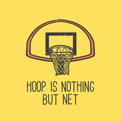 EPS,JPG Vintage Basketball Illustration