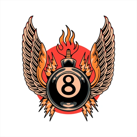 EPS,AI,JPG Grafika bomby bilardowej