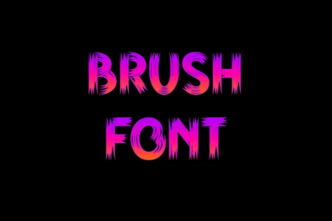 AI,EPS Modern Vivid Pink Brush Font