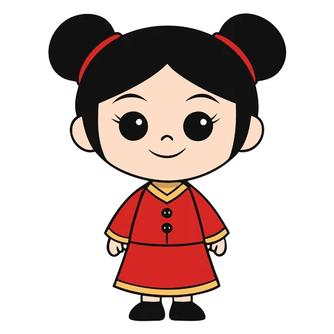 AI,JPG Cute Cartoon Character Illustration