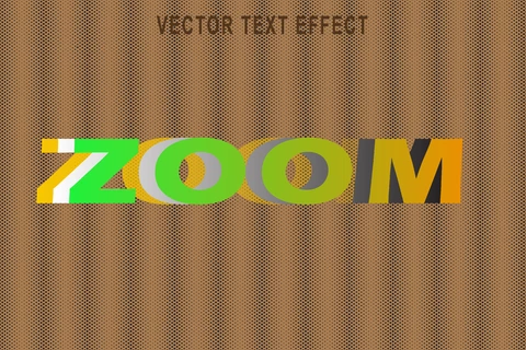 EPS Zoom effetto stile font vecchia scuola