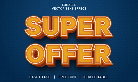 EPS Super effet de texte d'offre
