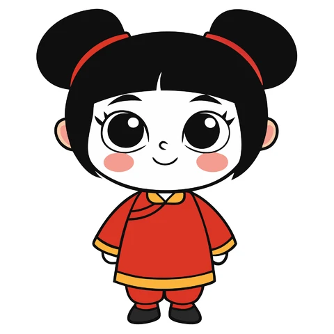 AI,JPG Cute Cartoon Character Illustration