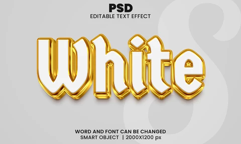 PSD White Text Effect