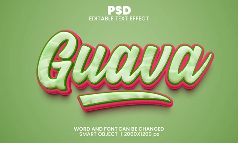PSD Guava Text Effect