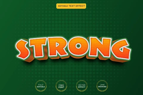EPS Strong Text Effect