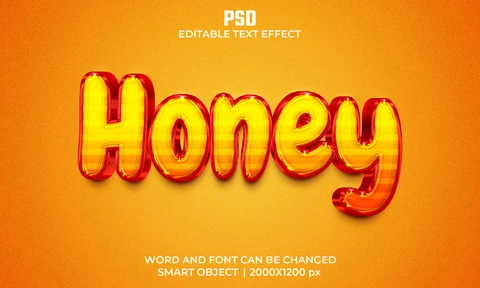 PSD Honey Text Effect